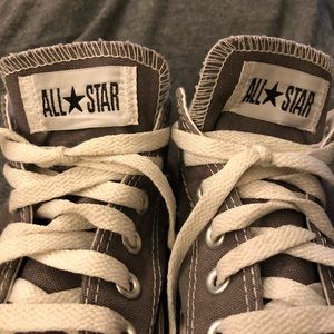 Grey/Gray Converse low top sneakers